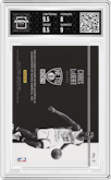 Caris Levert from the 2016-17 Panini Noir set featuring a Patches Black/White parallel graded by Arena Club and given an overall grade of 8.5.
