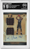 Caris LeVert from the 2016-17 Panini Gold Standard set graded by Arena Club and given an overall grade of 9.