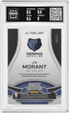 Ja Morant  from the 2024-25 Panini Totally Certified set featuring a Mirror Red parallel graded by Arena Club and given an overall grade of 9.5.