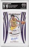 Max Christie from the 2023-24 Panini Immaculate Collection set featuring a Red parallel graded by Arena Club and given an overall grade of 9.