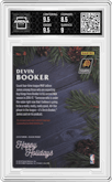 Devin Booker from the 2016 Panini Black Friday set featuring a Cracked Ice parallel graded by Arena Club and given an overall grade of 9.