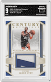 Jaden Ivey from the 2023-24 Panini National Treasures set featuring a Prime parallel graded by Arena Club and given an overall grade of 9.