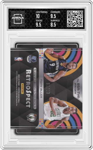 Tony Allen from the 2023-24 Panini Spectra set graded by Arena Club and given an overall grade of 9.
