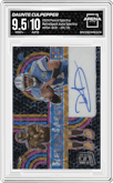 Daunte Culpepper  from the 2024 Panini Spectra set featuring a Spectris parallel graded by Arena Club and given an overall grade of 9.5.
