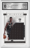 Caris LeVert from the 2016-17 Panini National Treasures Basketball set graded by Arena Club and given an overall grade of 10.