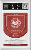 Kevin Huerter from the 2018-19 Panini Crown Royale set graded by Arena Club and given an overall grade of 8.5.