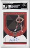 Kevin Huerter from the 2018-19 Panini Crown Royale set graded by Arena Club and given an overall grade of 8.5.
