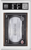 Trevor Bauer from the 2020 Topps Tribute set featuring a Green parallel graded by Arena Club and given an overall grade of 9.5.