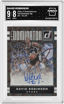 David Robinson from the 2016-17 Panini Donruss  set graded by Arena Club and given an overall grade of 9.