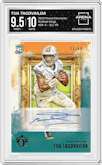 Tua Tagovailoa from the 2020 Panini Chronicles set graded by Arena Club and given an overall grade of 9.5.