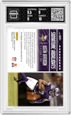Justin Jefferson from the 2022 Panini Donruss set graded by Arena Club and given an overall grade of 9.5.
