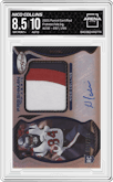 Nico Collins from the 2021 Panini Certified set graded by Arena Club and given an overall grade of 8.5.