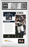 Nico Collins from the 2021 Panini Contenders   set graded by Arena Club and given an overall grade of 10.