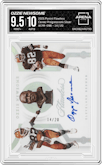 Ozzie Newsome  from the 2021 Panini Flawless set featuring a Silver parallel graded by Arena Club and given an overall grade of 9.5.