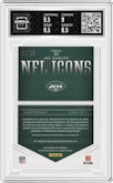 Joe Namath  from the 2012 Absolute Football set graded by Arena Club and given an overall grade of 9.