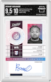 Rome Odunze from the 2024 Panini Prestige  set graded by Arena Club and given an overall grade of 9.5.