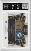 Ricky Williams from the 2023 Panini Select set featuring a Tie-Dye parallel graded by Arena Club and given an overall grade of 9.5.