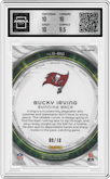 Bucky Irving from the 2024 Panini Spectra set featuring a Universal parallel graded by Arena Club and given an overall grade of 10.