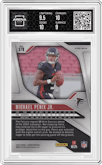 Michael Penix Jr. from the 2024 Panini Prizm set featuring a Silver Prizm parallel graded by Arena Club and given an overall grade of 9.5.