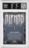 Brock Bowers from the 2024 Panini Zenith set graded by Arena Club and given an overall grade of 9.5.