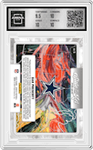 Dak Prescott from the 2024 Panini Zenith set featuring a Gold parallel graded by Arena Club and given an overall grade of 10.