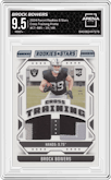 Brock Bowers from the 2024 Panini Rookies & Stars set featuring a Prime  parallel graded by Arena Club and given an overall grade of 9.5.