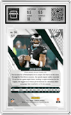 Jalen Hurts from the 2023 Panini Phoenix set featuring a Black parallel graded by Arena Club and given an overall grade of 10.