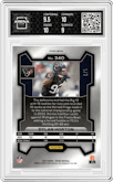 Dylan Horton from the 2023 Panini Prizm set featuring a Gold Vinyl parallel graded by Arena Club and given an overall grade of 9.5.