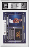 Jayden Daniels from the 2024 Panini Zenith set graded by Arena Club and given an overall grade of 10.
