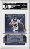 Demaryius Thomas from the 2015 Donruss Signature Series set graded by Arena Club and given an overall grade of 9.5.