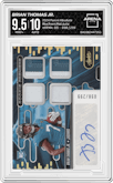 Brian Thomas Jr. from the 2024 Panini Absolute set graded by Arena Club and given an overall grade of 9.5.