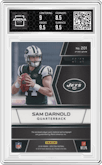 Sam Darnold from the 2018 Panini Spectra set featuring a Pink parallel graded by Arena Club and given an overall grade of 9.