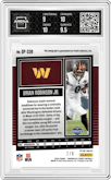 Brian Robinson Jr. from the 2022 Panini Chronicles set featuring a End Zone parallel graded by Arena Club and given an overall grade of 9.5.