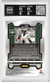 Ahmad "Sauce" Gardner from the 2023 Panini Prizm set featuring a Blue Shimmer parallel graded by Arena Club and given an overall grade of 9.