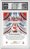 Patrick Mahomes II from the 2024 Panini Rookies & Stars set featuring a Ice FOTL parallel graded by Arena Club and given an overall grade of 10.