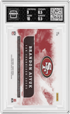 Brandon Aiyuk from the 2020 Panini Origins set graded by Arena Club and given an overall grade of 9.