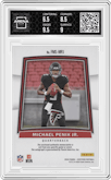 Michael Penix Jr. from the 2024 Panini Certified set featuring a Pink parallel graded by Arena Club and given an overall grade of 7.