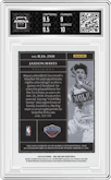 Jaxson Hayes from the 2019-20 Panini One and One set featuring a Red parallel graded by Arena Club and given an overall grade of 9.5.