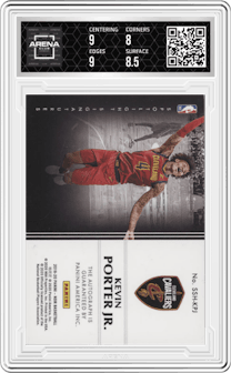 Kevin Porter Jr. from the 2019-20 Panini Noir set and given an overall grade of 8.5.
