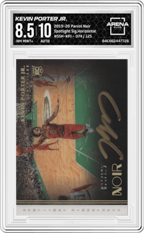 Kevin Porter Jr. from the 2019-20 Panini Noir set and given an overall grade of 8.5.