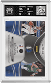 Jalen Brunson  from the 2020-21 Panini Spectra set featuring a Gold parallel graded by Arena Club and given an overall grade of 8.