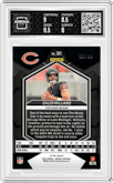 Caleb Williams from the 2024 Panini Mosaic set featuring a Blue Mosaic parallel graded by Arena Club and given an overall grade of 8.5.