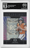 Bo Nix from the 2024 Panini Illusions set graded by Arena Club and given an overall grade of 8.5.