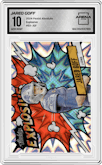 Jared Goff from the 2024 Panini Absolute set graded by Arena Club and given an overall grade of 10.