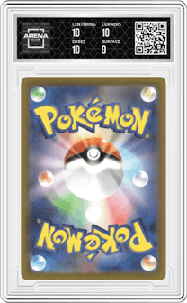 Charizard ex from the 2023 Pokemon SV JPN set graded by Arena Club and given an overall grade of 9.5.