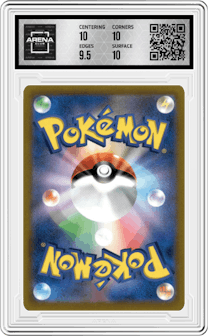 Charizard V from the 2022 Pokemon SWSH JPN set graded by Arena Club and given an overall grade of 10.