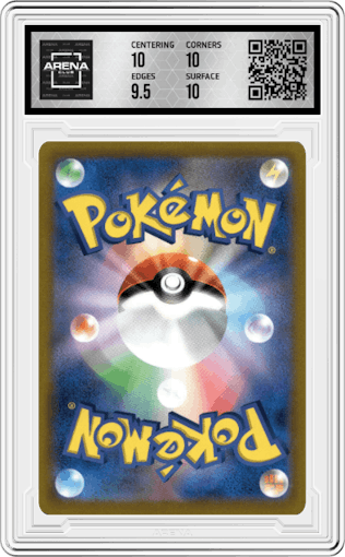 Charizard V from the 2022 Pokemon SWSH JPN set graded by Arena Club and given an overall grade of 10.