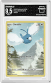 Swablu from the 2023 Pokemon SWSH set graded by Arena Club and given an overall grade of 9.5.