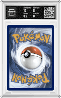 Gengar from the 2021 Pokemon SWSH set graded by Arena Club and given an overall grade of 8.5.