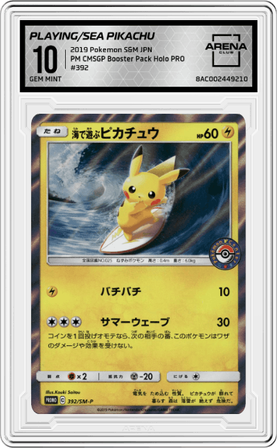Playing in the Sea Pikachu